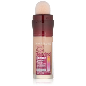 Maybelline Instant Age Rewind Eraser Foundation with SPF 20 and Moisturizing ProVitamin B5, 120, 1 Count (Packaging May Vary)(creamy natural)