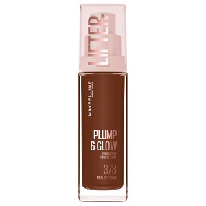 Maybelline Lifter Plump & Glow Foundation, Liquid Foundation with 2% Niacinamide + Hyaluronic Acid, Plumping and Brightening Face Makeup, 367, 1 Count(373 NEUTRAL)