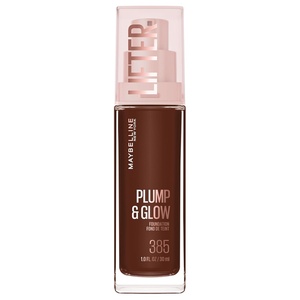 Maybelline Lifter Plump & Glow Foundation, Liquid Foundation with 2% Niacinamide + Hyaluronic Acid, Plumping and Brightening Face Makeup, 367, 1 Count(385 COOL)