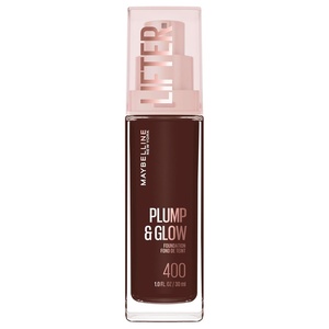 Maybelline Lifter Plump & Glow Foundation, Liquid Foundation with 2% Niacinamide + Hyaluronic Acid, Plumping and Brightening Face Makeup, 367, 1 Count(400 COOL)