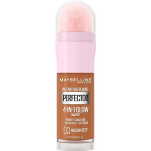 Maybelline New York Instant Age Rewind Instant Perfector 4-In-1 Glow Makeup, Medium/Deep(03 MEDIUM/DEEP)