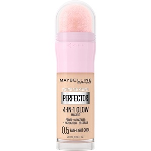 Maybelline New York Instant Age Rewind Instant Perfector 4-In-1 Glow Makeup, Medium/Deep(0.5 FAIR/LIGHT COOL)
