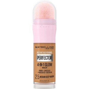 Maybelline New York Instant Age Rewind Instant Perfector 4-In-1 Glow Makeup, Medium/Deep(2.5 MEDIUM/DEEP WARM)