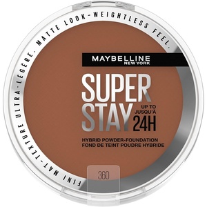 Maybelline Super Stay Up to 24HR Hybrid Powder-Foundation, Medium-to-Full Coverage Makeup, Matte Finish, 375, 1 Count(SUPERSTAY POWDER 360)