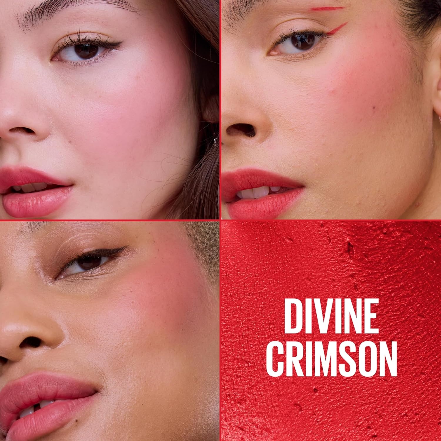 image:imageMaybelline Cloudtopia Blush for Cheeks and Lip Mousse UltraVivid Pigmented Formula for Up to 14HR of Blush and Lip Makeup Color Divine Crimson 1 CountDIVINE CRIMSON