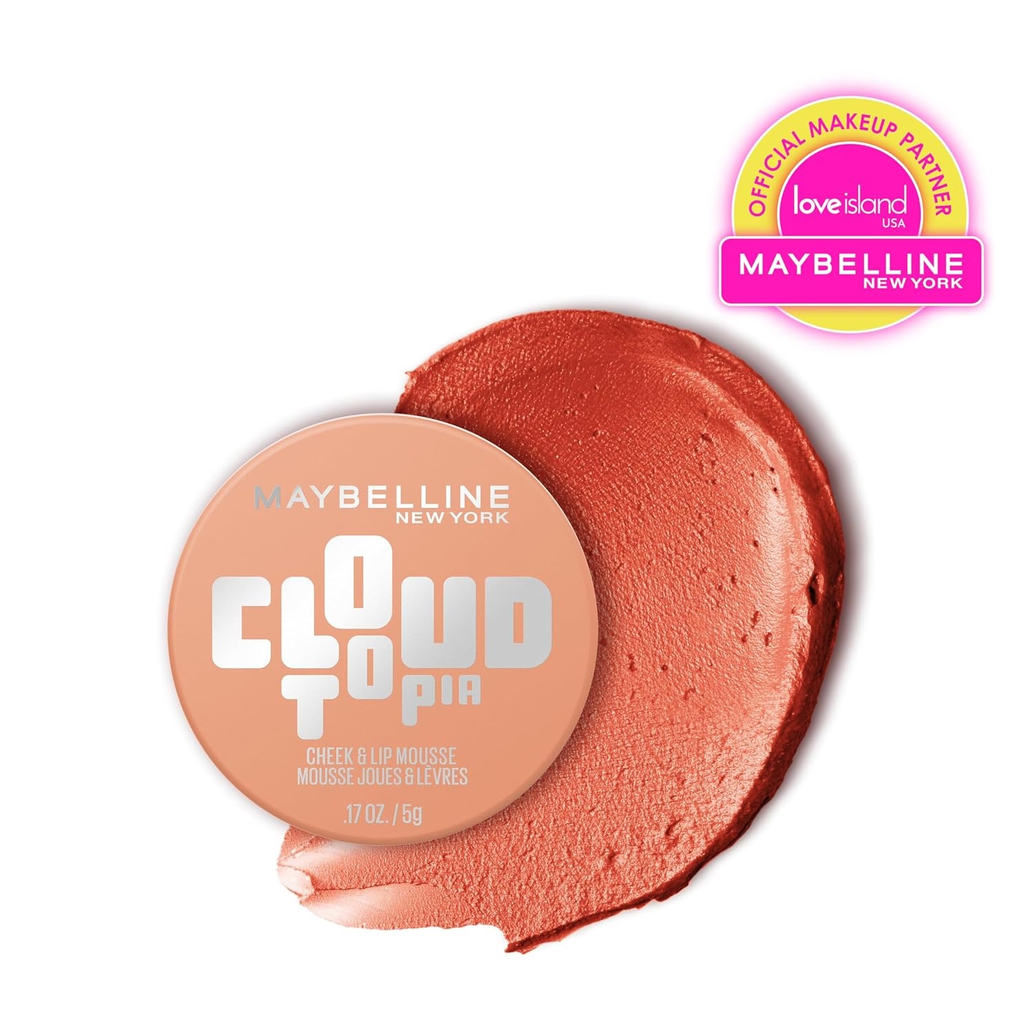 image:imageMaybelline Cloudtopia Blush for Cheeks and Lip Mousse UltraVivid Pigmented Formula for Up to 14HR of Blush and Lip Makeup Color Divine Crimson 1 CountSOLOR SERENITY