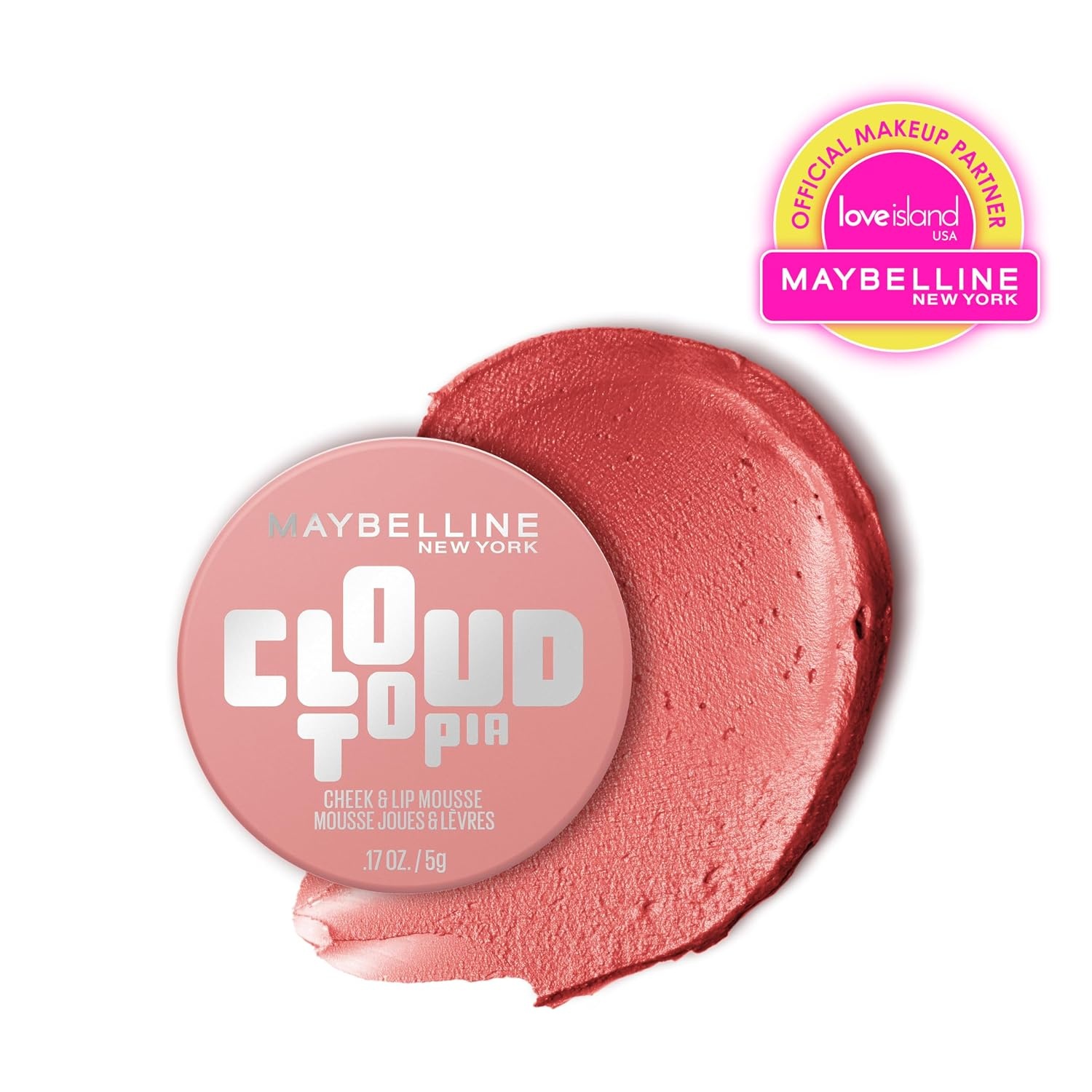 image:imageMaybelline Cloudtopia Blush for Cheeks and Lip Mousse UltraVivid Pigmented Formula for Up to 14HR of Blush and Lip Makeup Color Divine Crimson 1 CountDREAMY DAWN