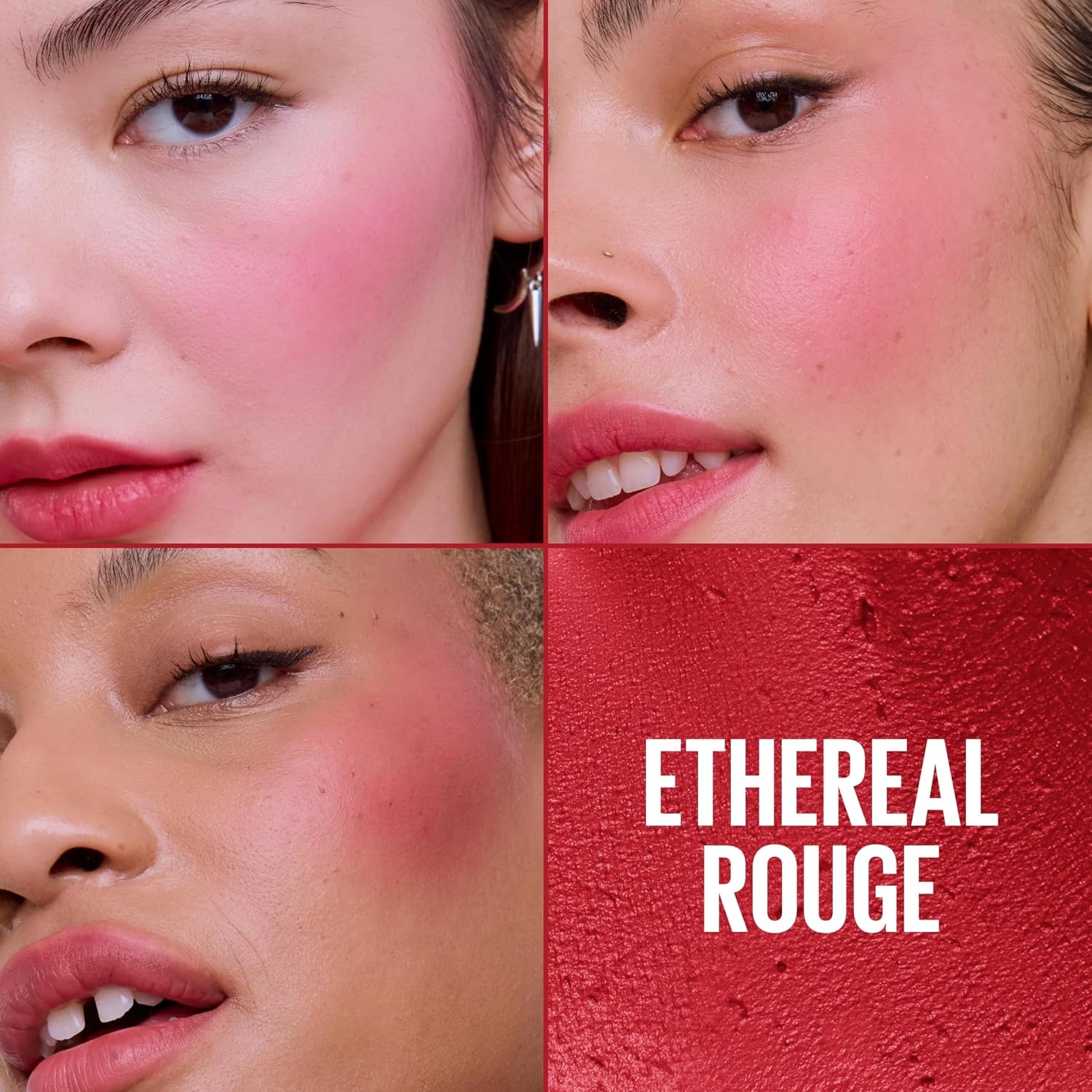 image:imageMaybelline Cloudtopia Blush for Cheeks and Lip Mousse UltraVivid Pigmented Formula for Up to 14HR of Blush and Lip Makeup Color Divine Crimson 1 CountETHEREAL ROUGE
