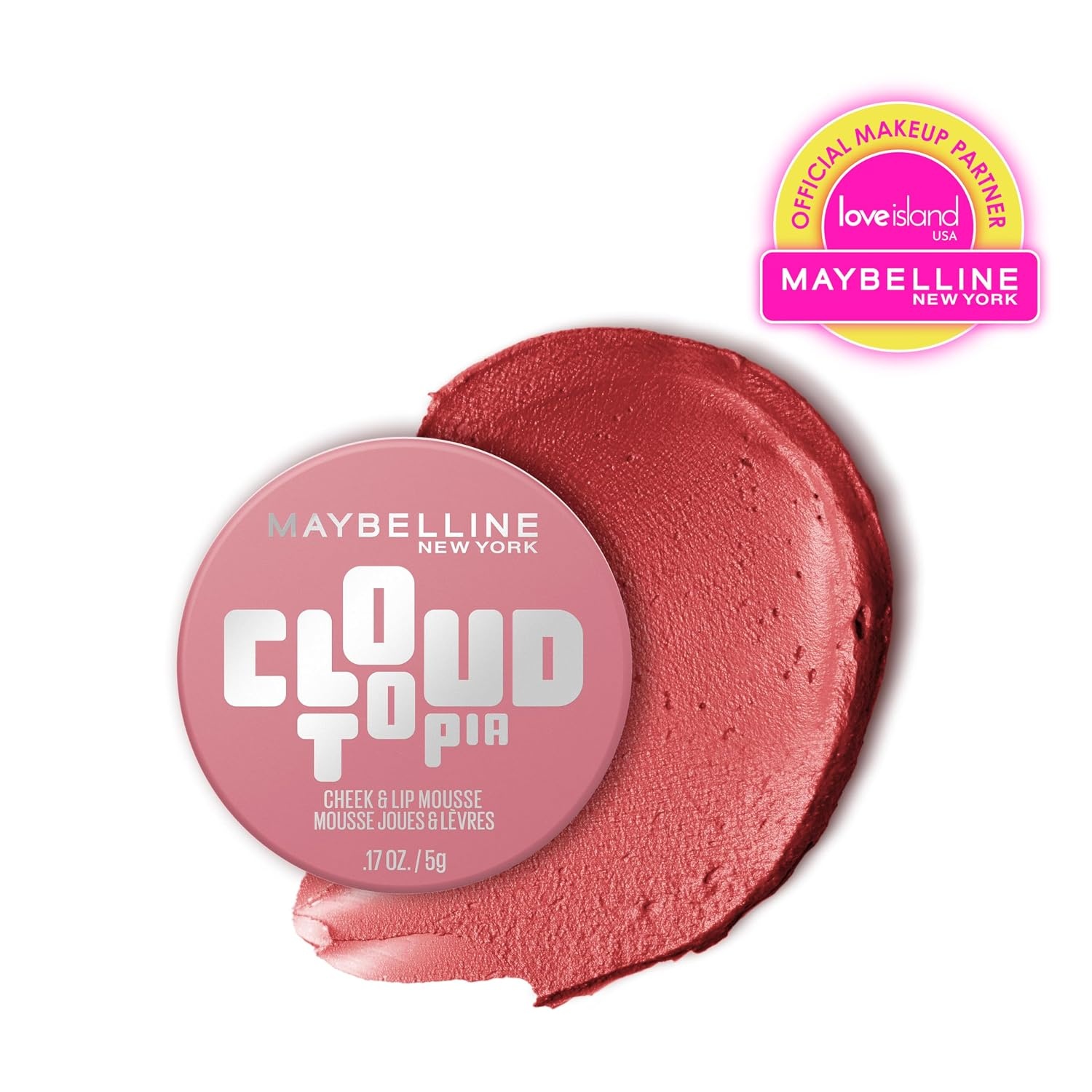 image:imageMaybelline Cloudtopia Blush for Cheeks and Lip Mousse UltraVivid Pigmented Formula for Up to 14HR of Blush and Lip Makeup Color Divine Crimson 1 CountENCHANTED MAUVE