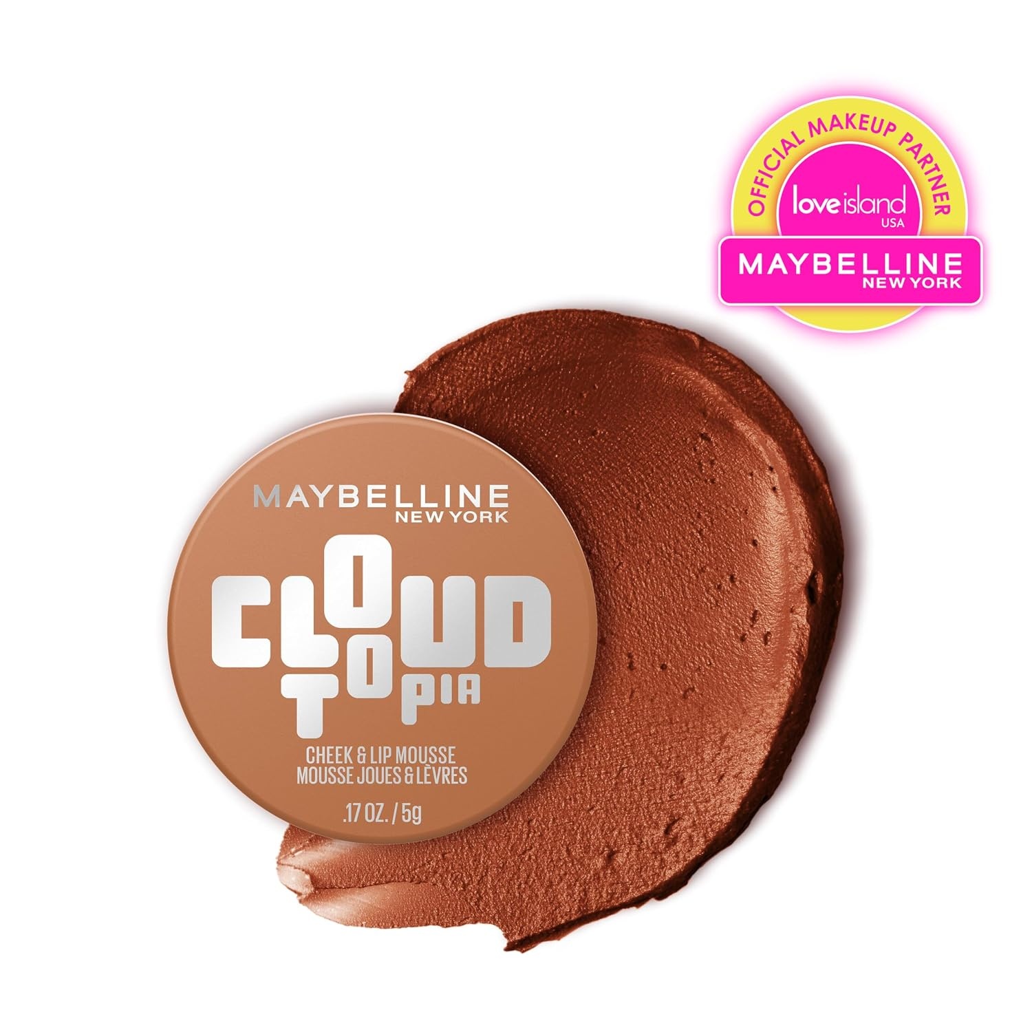 image:imageMaybelline Cloudtopia Blush for Cheeks and Lip Mousse UltraVivid Pigmented Formula for Up to 14HR of Blush and Lip Makeup Color Divine Crimson 1 CountTOASTED SKY