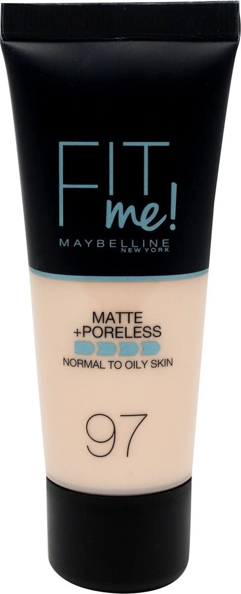 image:imageMaybelline Fit Me Matte Poreless Liquid OilFree Foundation Makeup Warm Coconut 1 Count Packaging May Vary097 Natural Porcelain