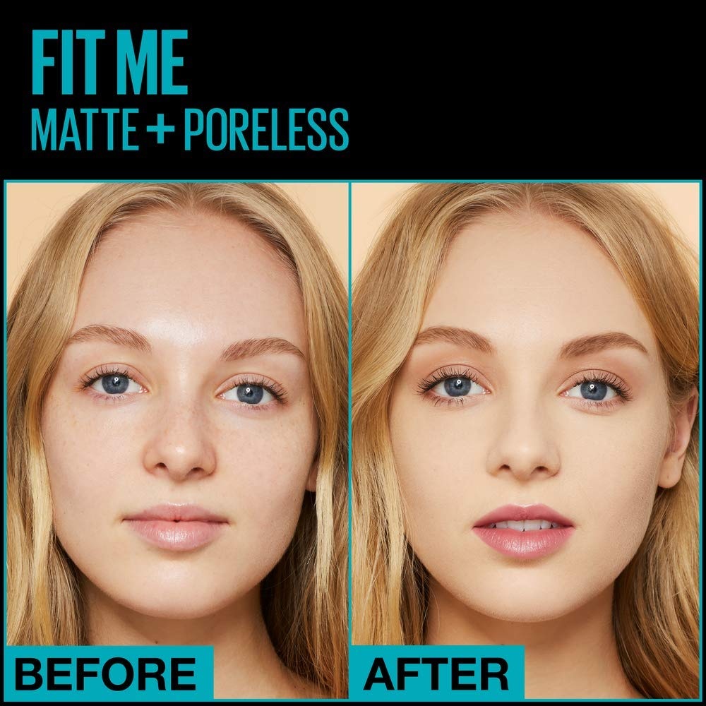 image:imageMaybelline Fit Me Matte Poreless Liquid OilFree Foundation Makeup Warm Coconut 1 Count Packaging May Vary110 PORCELAIN