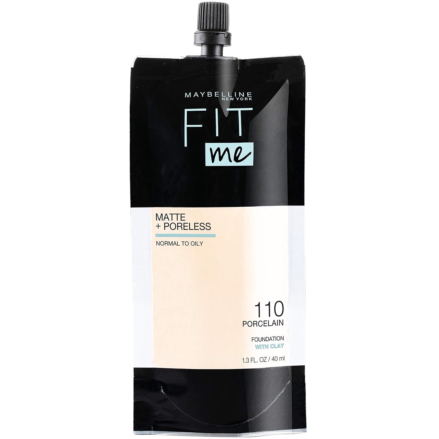 image:imageMaybelline Fit Me Matte Poreless Liquid OilFree Foundation Makeup Warm Coconut 1 Count Packaging May Vary110 PORCELAIN
