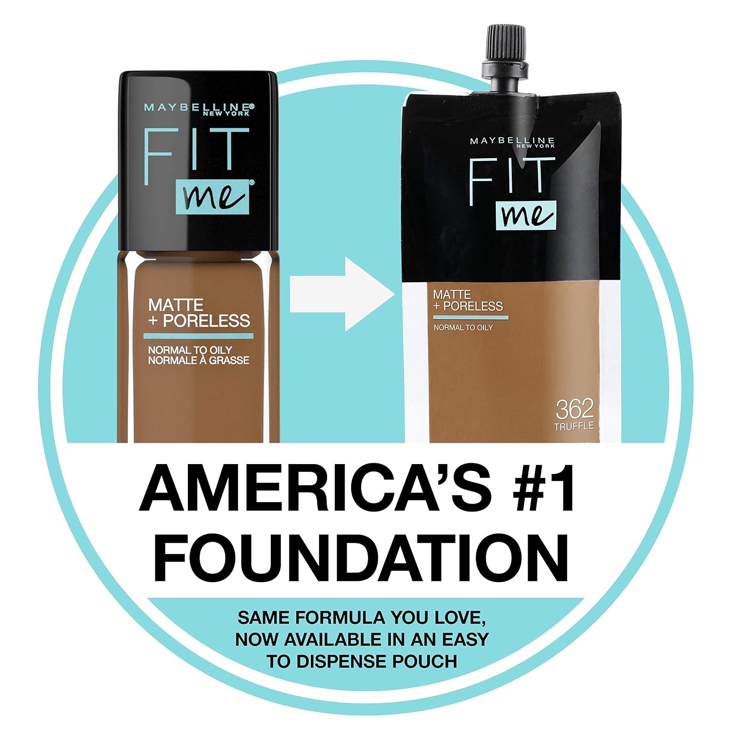 image:imageMaybelline Fit Me Matte Poreless Liquid OilFree Foundation Makeup Warm Coconut 1 Count Packaging May Vary120 CLASSIC IVORY