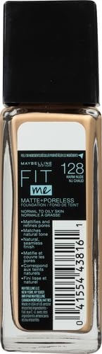 image:imageMaybelline Fit Me Matte Poreless Liquid OilFree Foundation Makeup Warm Coconut 1 Count Packaging May Vary128 WARM NUDE