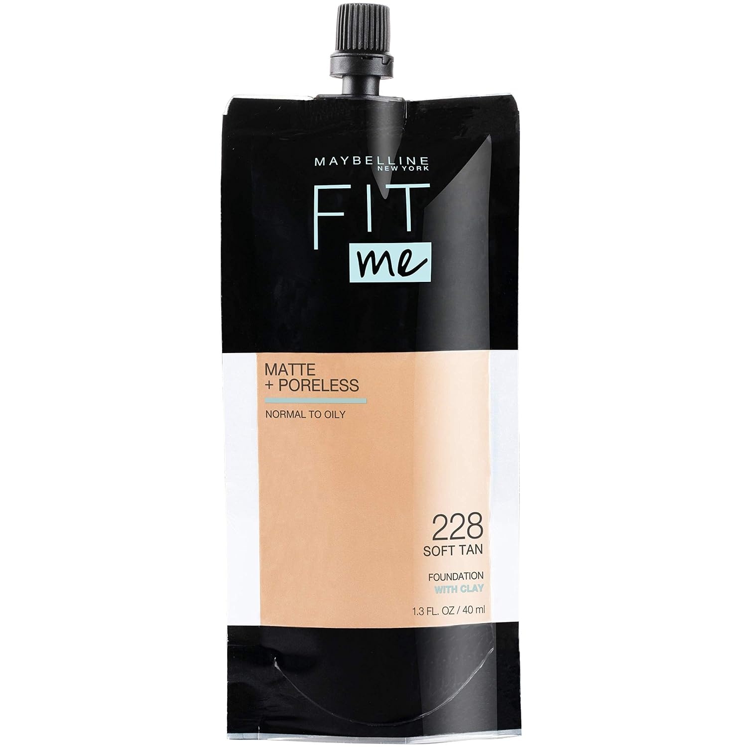 image:imageMaybelline Fit Me Matte Poreless Liquid OilFree Foundation Makeup Warm Coconut 1 Count Packaging May Vary228 SOFT TAN