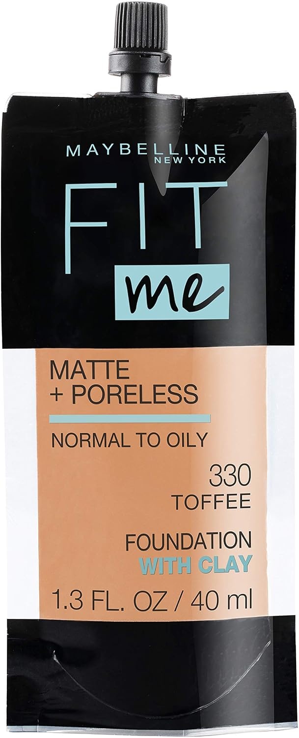 image:imageMaybelline Fit Me Matte Poreless Liquid OilFree Foundation Makeup Warm Coconut 1 Count Packaging May Vary330 TOFFEE
