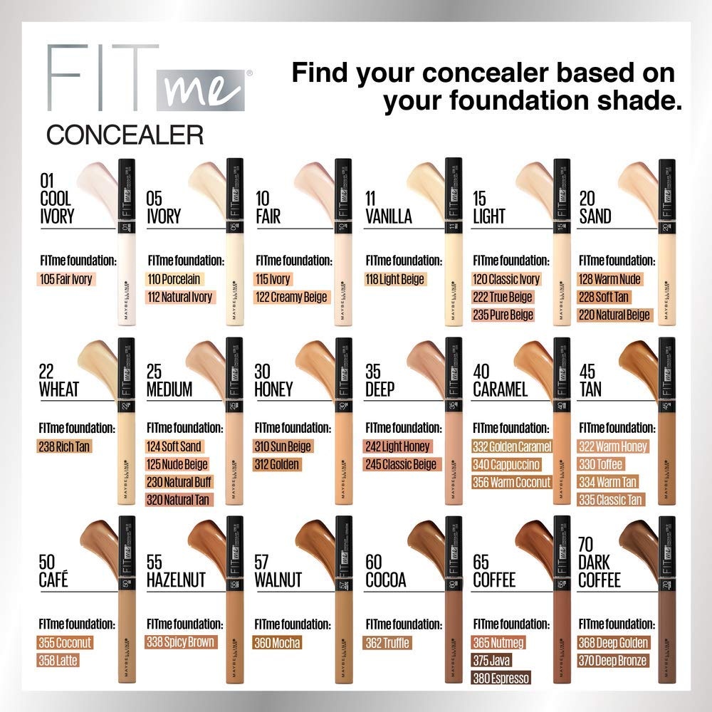 image:imageMaybelline Fit Me Matte Poreless Liquid OilFree Foundation Makeup Warm Coconut 1 Count Packaging May Vary340 CAPPUCCINO