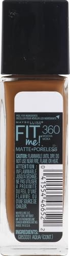 image:imageMaybelline Fit Me Matte Poreless Liquid OilFree Foundation Makeup Warm Coconut 1 Count Packaging May Vary360 MOCHA