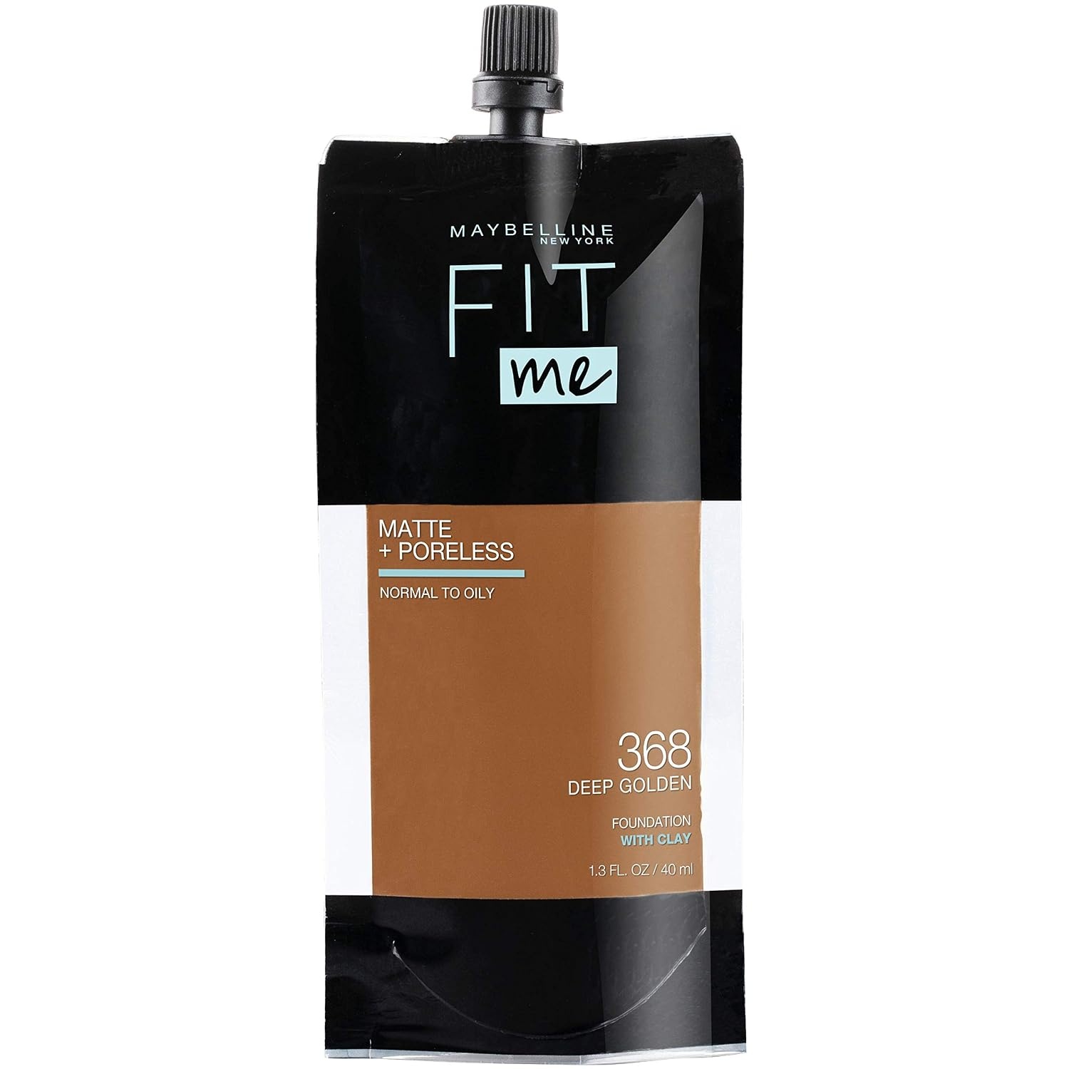 image:imageMaybelline Fit Me Matte Poreless Liquid OilFree Foundation Makeup Warm Coconut 1 Count Packaging May Vary368 DEEP GOLDEN