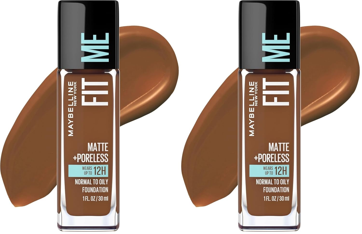 image:imageMaybelline Fit Me Matte Poreless Liquid OilFree Foundation Makeup Warm Coconut 1 Count Packaging May Vary370 DEEP BRONZE