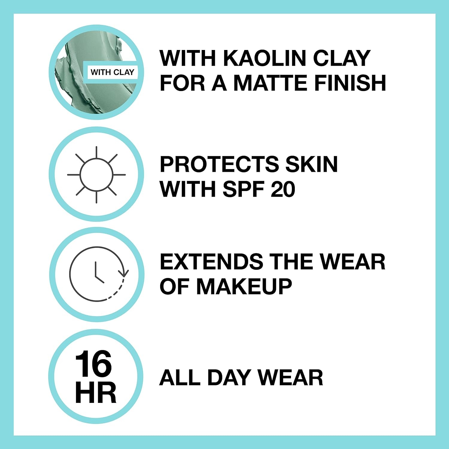 image:imageMaybelline Fit Me Matte Poreless Mattifying Face Primer Makeup With Sunscreen Broad Spectrum SPF 20 16HR Wear Shine Control Clear 1 CountPrimer Java Foundation Bundle