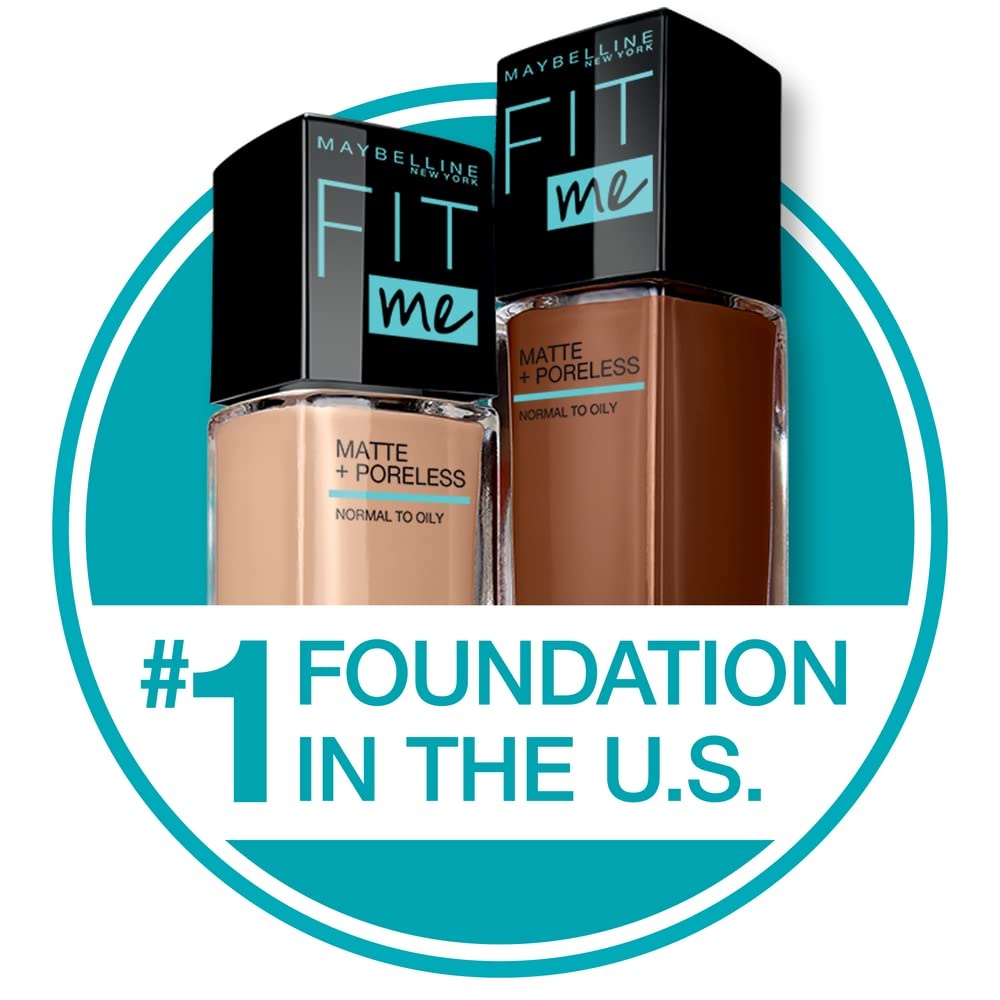 image:imageMaybelline Fit Me Matte Poreless Mattifying Face Primer Makeup With Sunscreen Broad Spectrum SPF 20 16HR Wear Shine Control Clear 1 CountPrimer Java Foundation Bundle