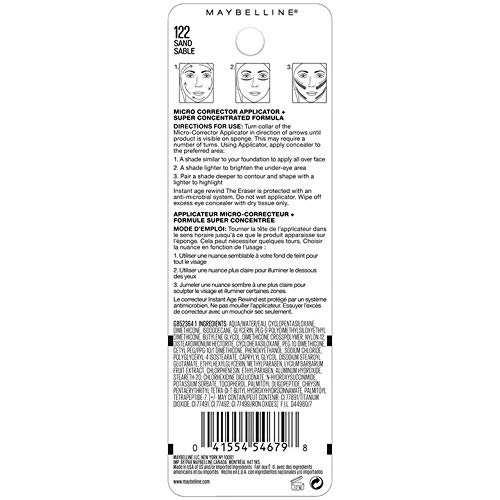 image:imageMaybelline Instant Age Rewind Eraser Dark Circles Treatment MultiUse Concealer 148 1 Count Packaging May Vary122