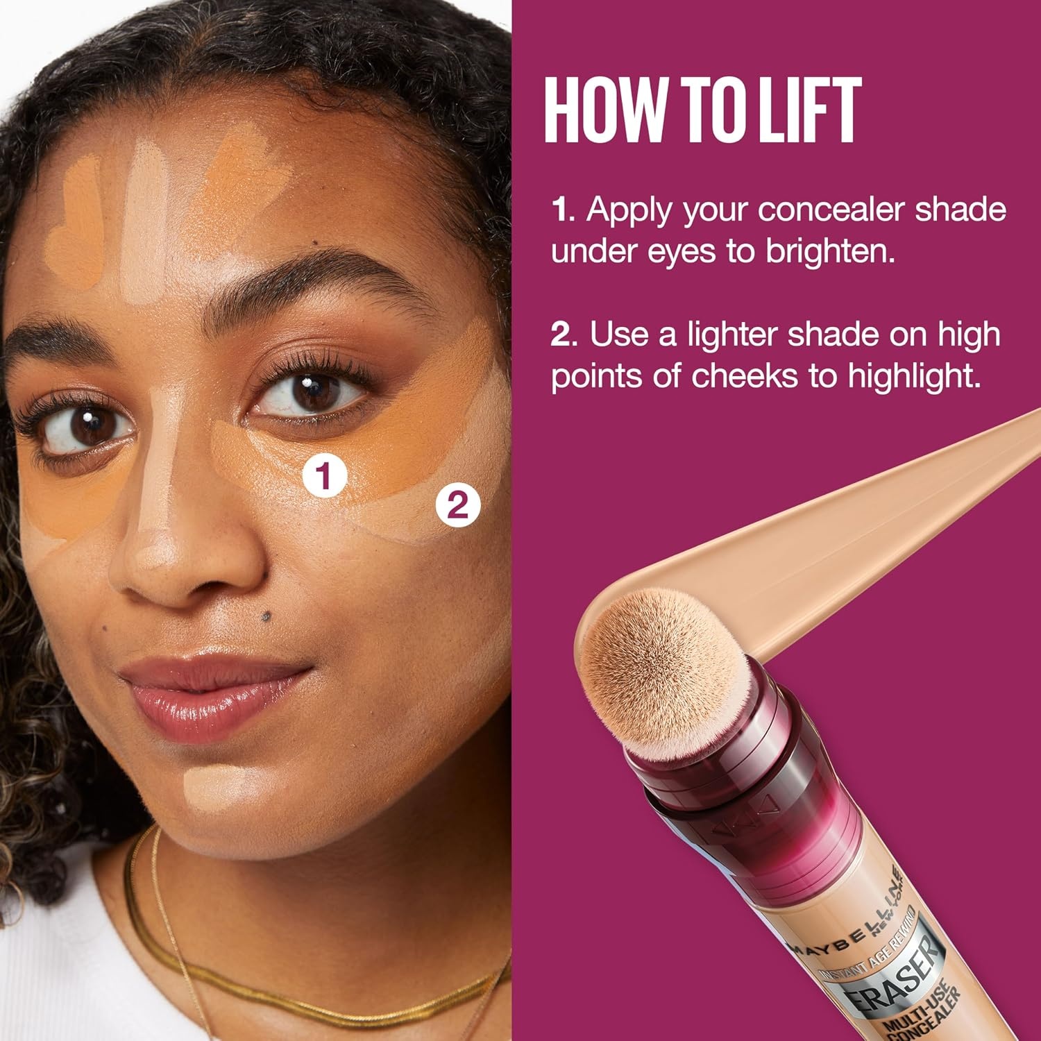 image:imageMaybelline Instant Age Rewind Eraser Dark Circles Treatment MultiUse Concealer 148 1 Count Packaging May Vary1475