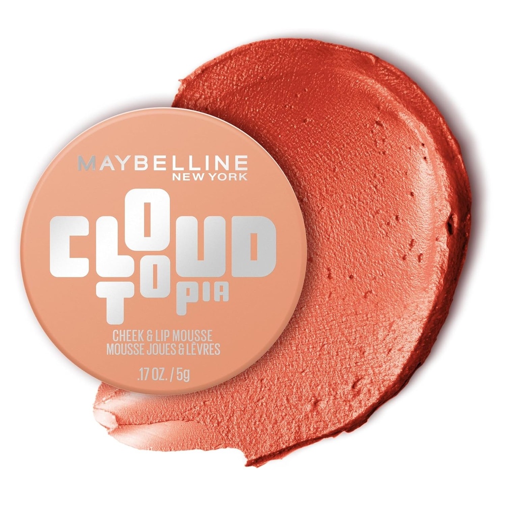 image:imageMaybelline Cloudtopia Blush for Cheeks and Lip Mousse UltraVivid Pigmented Formula for Up to 14HR of Blush and Lip Makeup Color Divine Crimson 1 CountSOLOR SERENITY