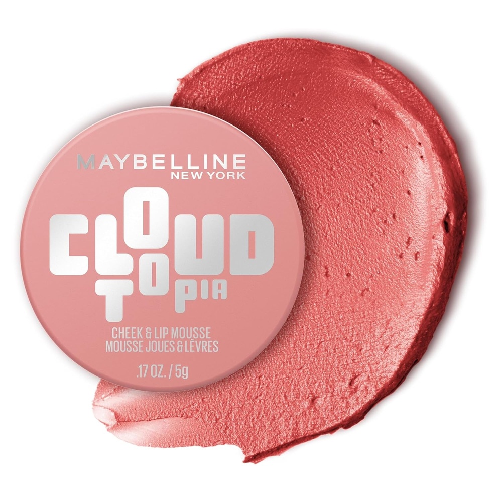 image:imageMaybelline Cloudtopia Blush for Cheeks and Lip Mousse UltraVivid Pigmented Formula for Up to 14HR of Blush and Lip Makeup Color Divine Crimson 1 CountDREAMY DAWN