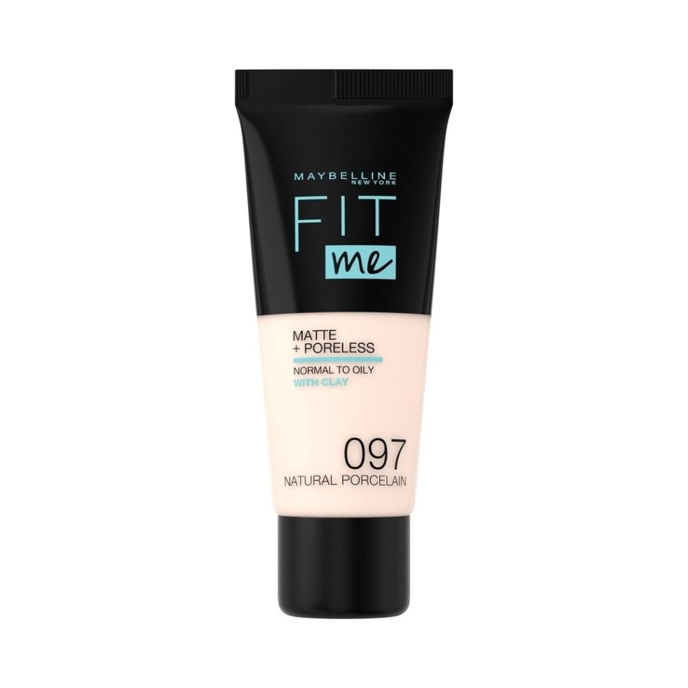 image:imageMaybelline Fit Me Matte Poreless Liquid OilFree Foundation Makeup Warm Coconut 1 Count Packaging May Vary097 Natural Porcelain