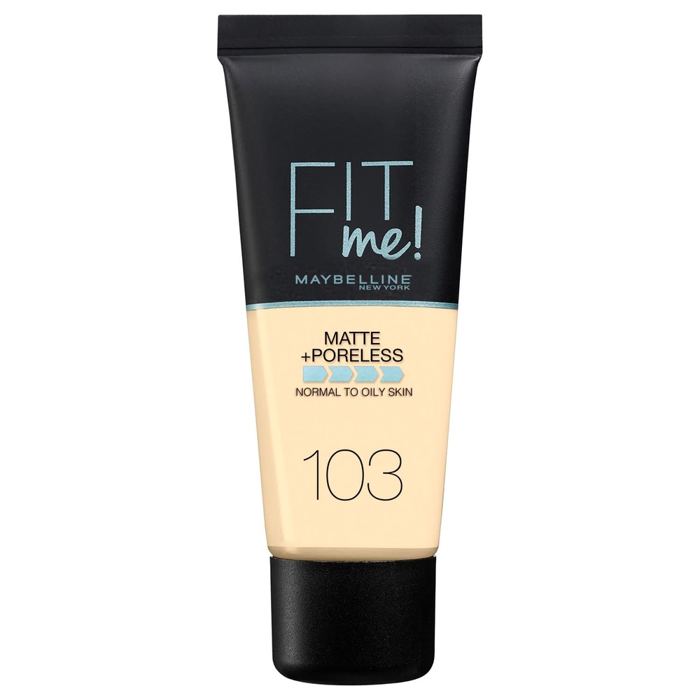 image:imageMaybelline Fit Me Matte Poreless Liquid OilFree Foundation Makeup Warm Coconut 1 Count Packaging May Vary103 PURE IVORY