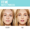 Maybelline Fit Me Matte + Poreless Liquid Oil-Free Foundation Makeup, Warm Coconut, 1 Count (Packaging May Vary)(105 NATURAL IVORY)