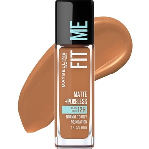 Maybelline Fit Me Matte + Poreless Liquid Oil-Free Foundation Makeup, Warm Coconut, 1 Count (Packaging May Vary)(355 COCONUT)