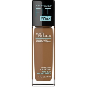 Maybelline Fit Me Matte + Poreless Liquid Oil-Free Foundation Makeup, Warm Coconut, 1 Count (Packaging May Vary)(362 TRUFFLE)