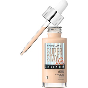 Maybelline Super Stay Up to 24HR Skin Tint, Radiant Light-to-Medium Coverage Foundation, Makeup Infused With Vitamin C, 372, 1 Count(118)